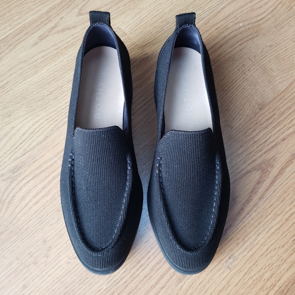 Rothy's Black The Lug Loafer - Picture 7 of 8